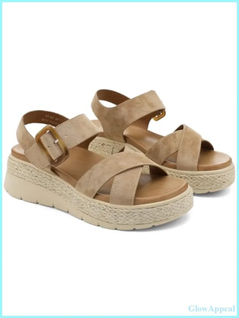 Women's Platform Sandals Low Wedge Orthopedic Arch Support Hook & Loop
